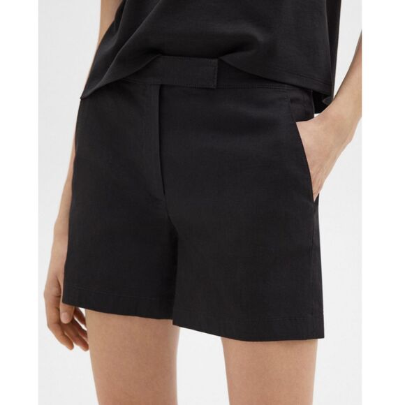 Theory Women's Size 4 Concord Good Crunch Waist Tab Shorts NWT